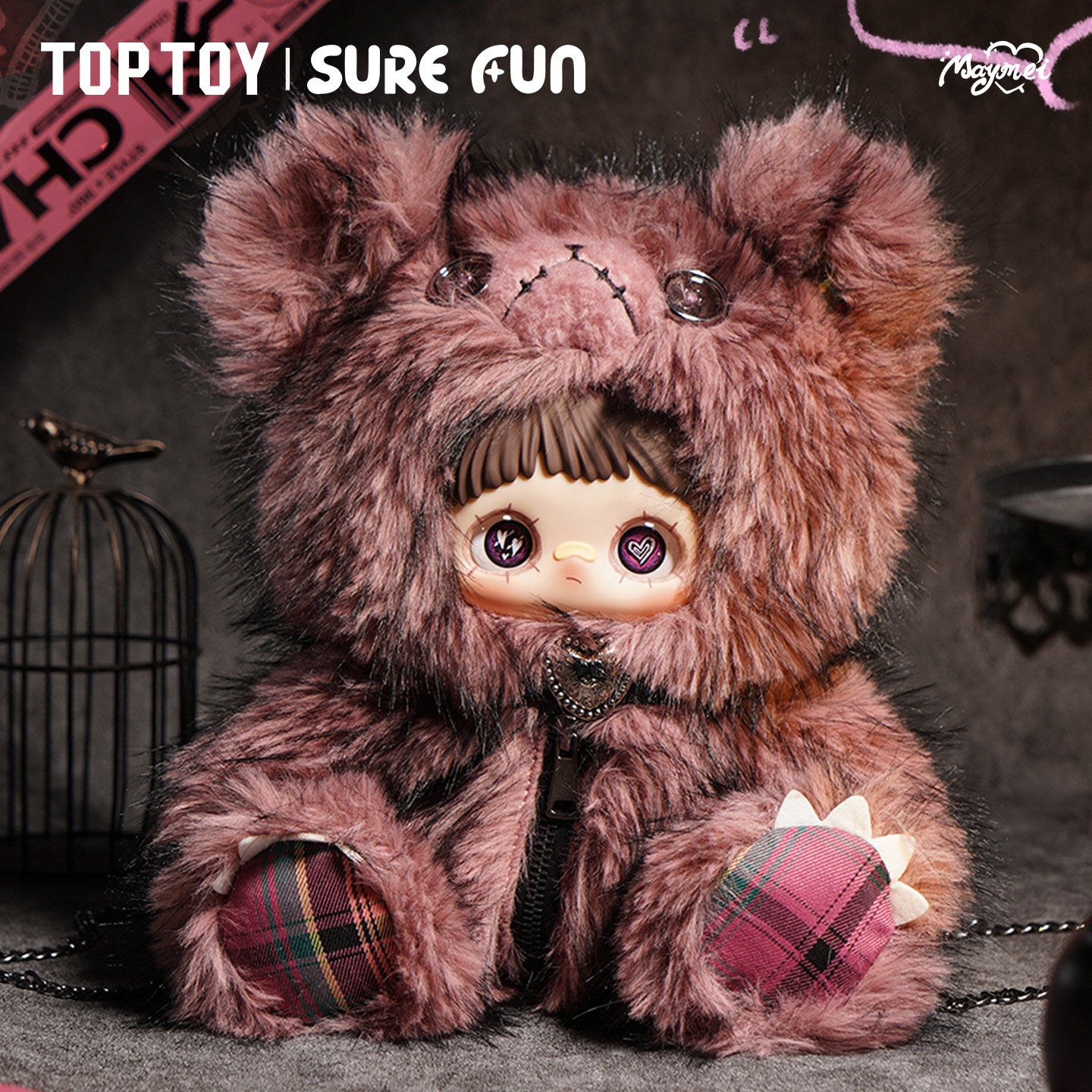 MayMei-Rebel Doll Backpack Series Plush Doll Blind Box