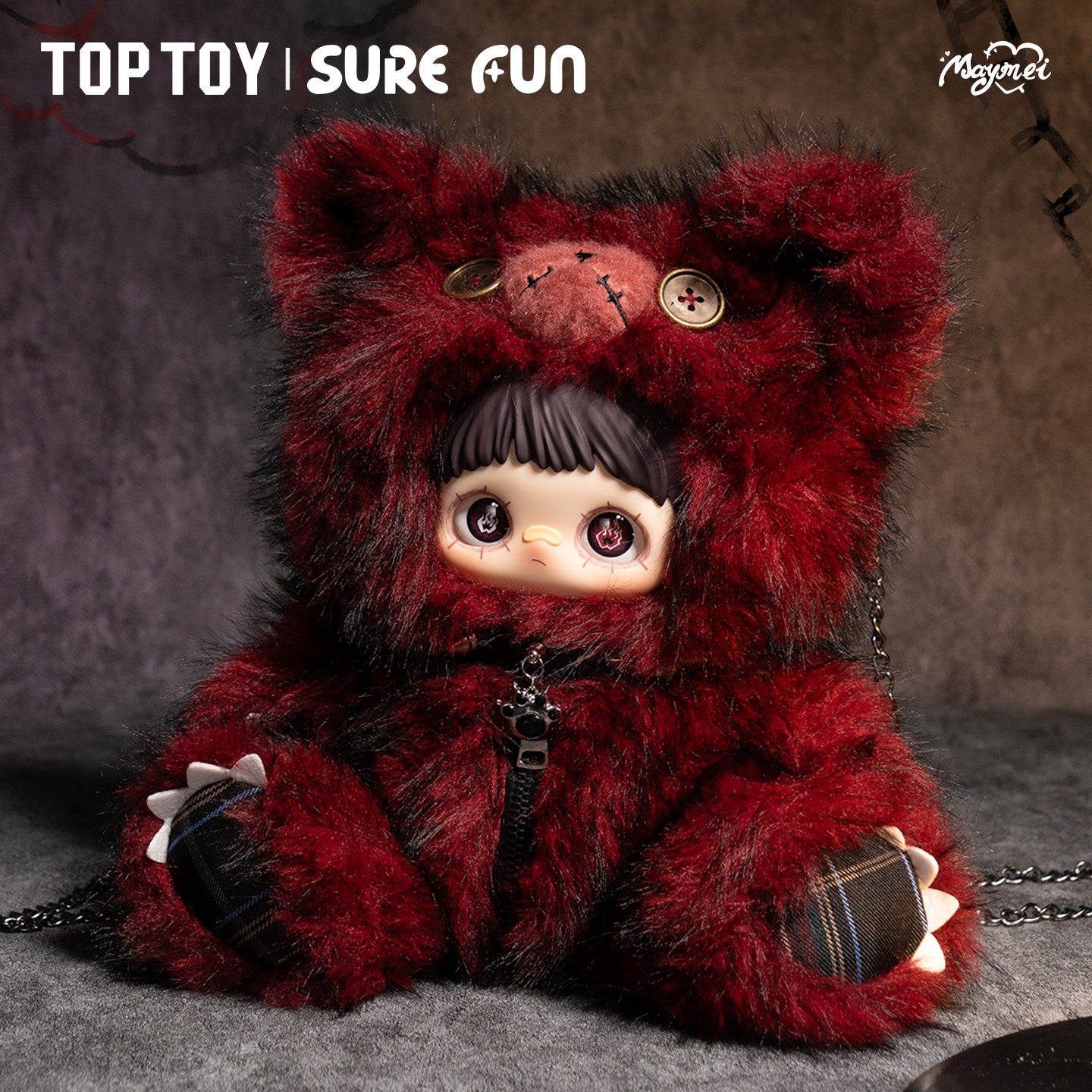 MayMei-Rebel Doll Backpack Series Plush Doll Blind Box