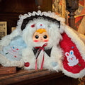 Samuel 800% Dark Night Ball Series Mystery Boxes Bag Pendant Bunny Plush Dolls Soft Collectibles