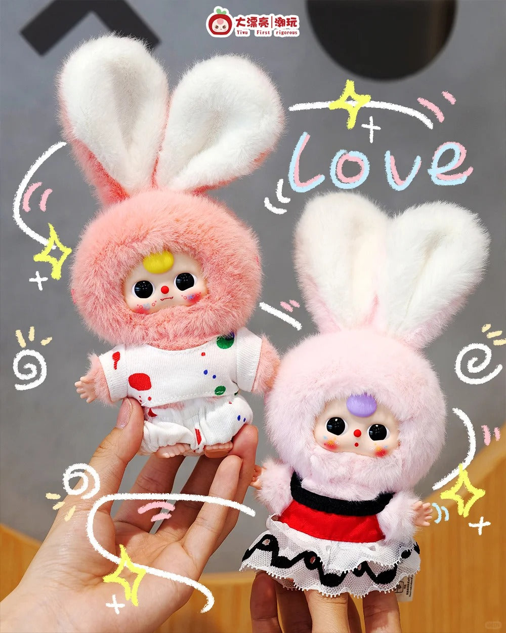 Baby Three Mini Bunny Plush Series Blind Box
