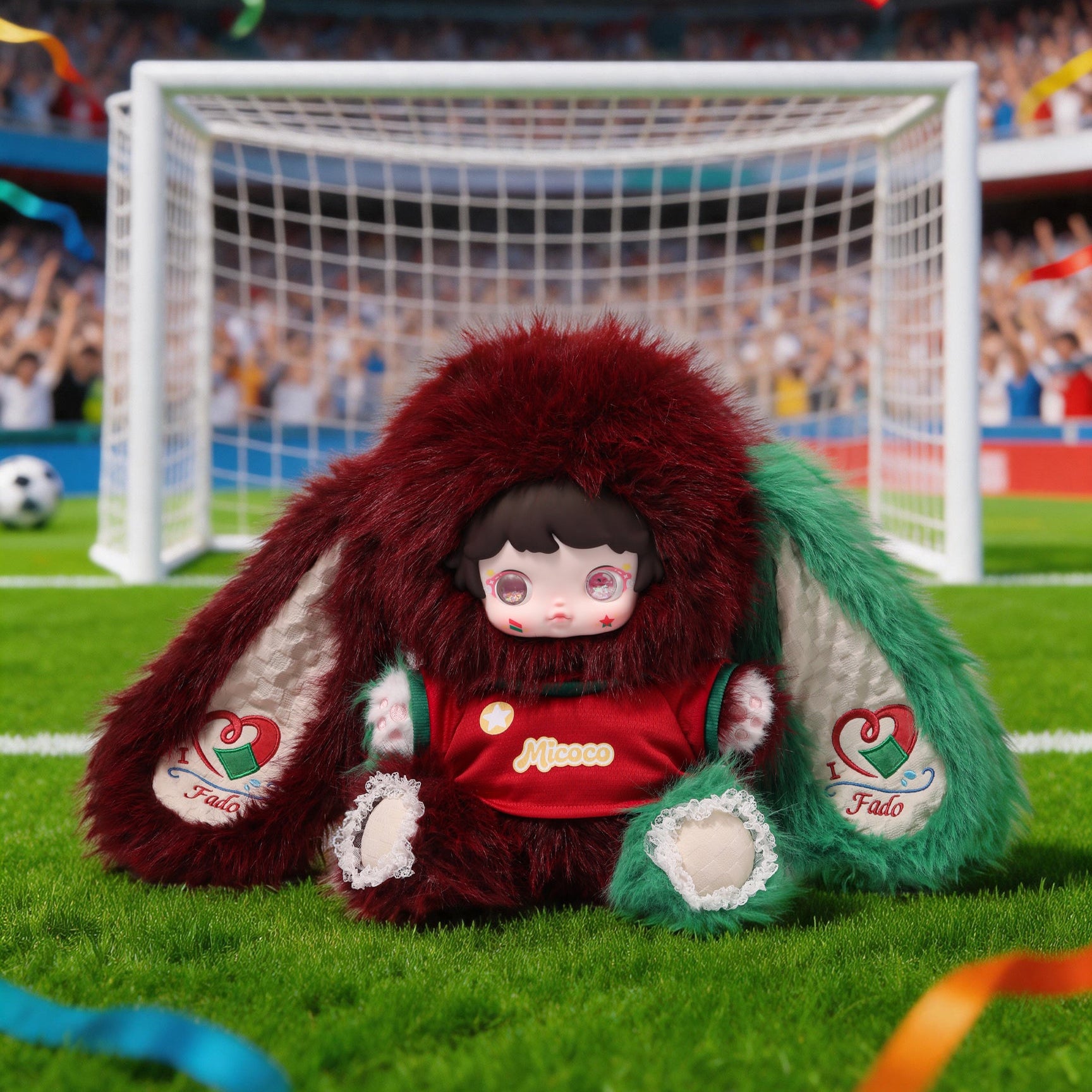 Micoco- 600 %Football Beauty Plush Blind Box