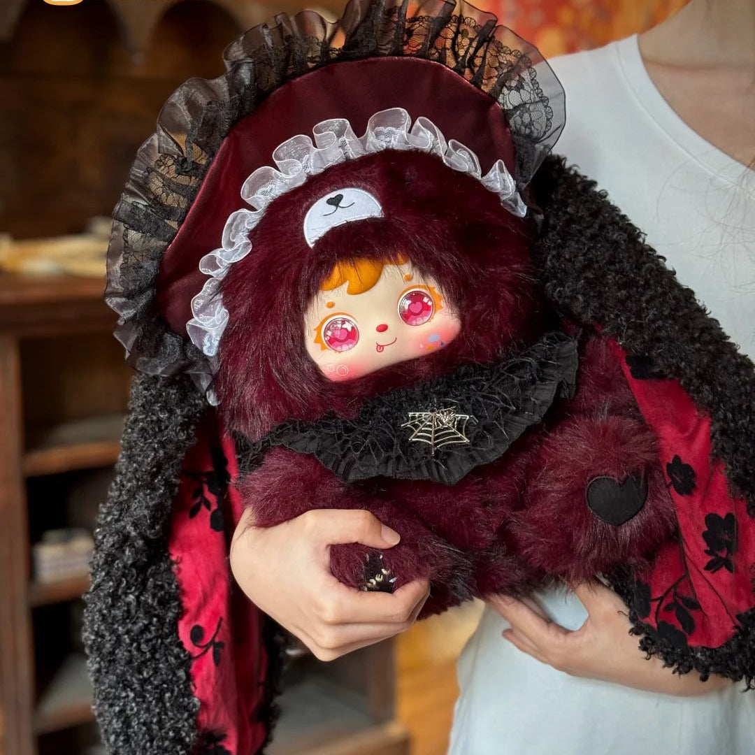 Samuel 800% Dark Night Ball Series Mystery Boxes Bag Pendant Bunny Plush Dolls Soft Collectibles