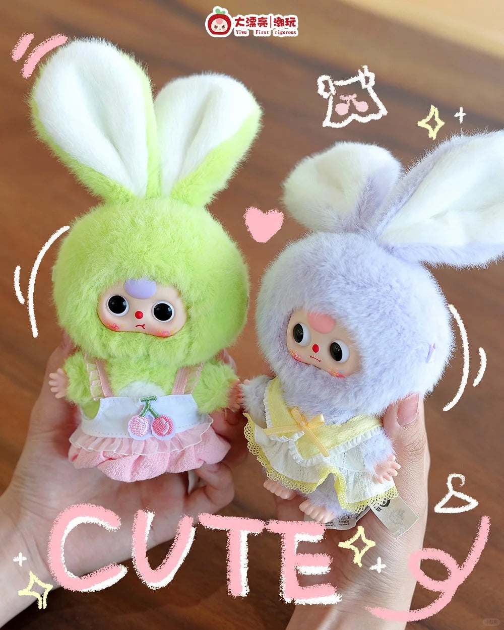 Baby Three Mini Bunny Plush Series Blind Box