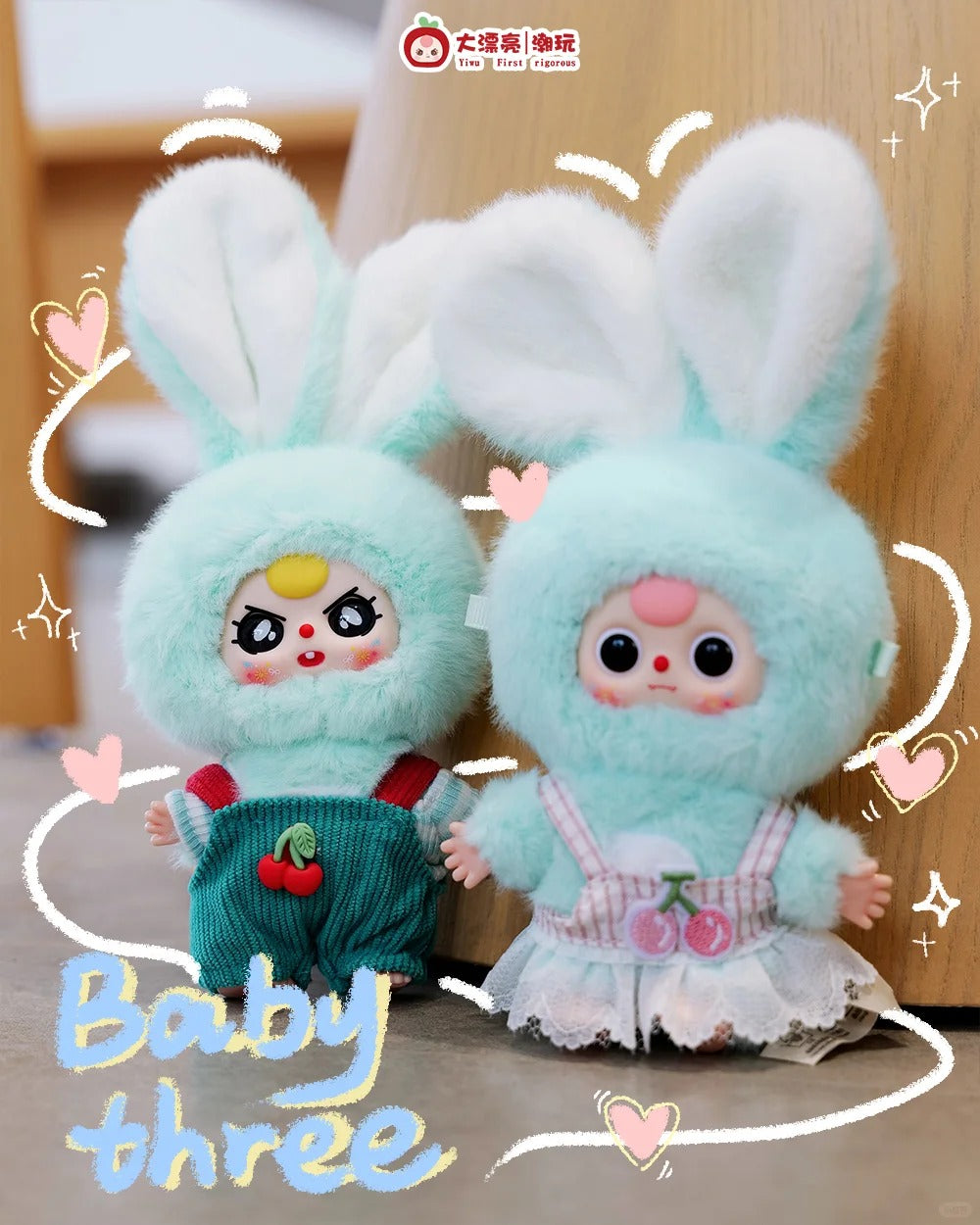Baby Three Mini Bunny Plush Series Blind Box