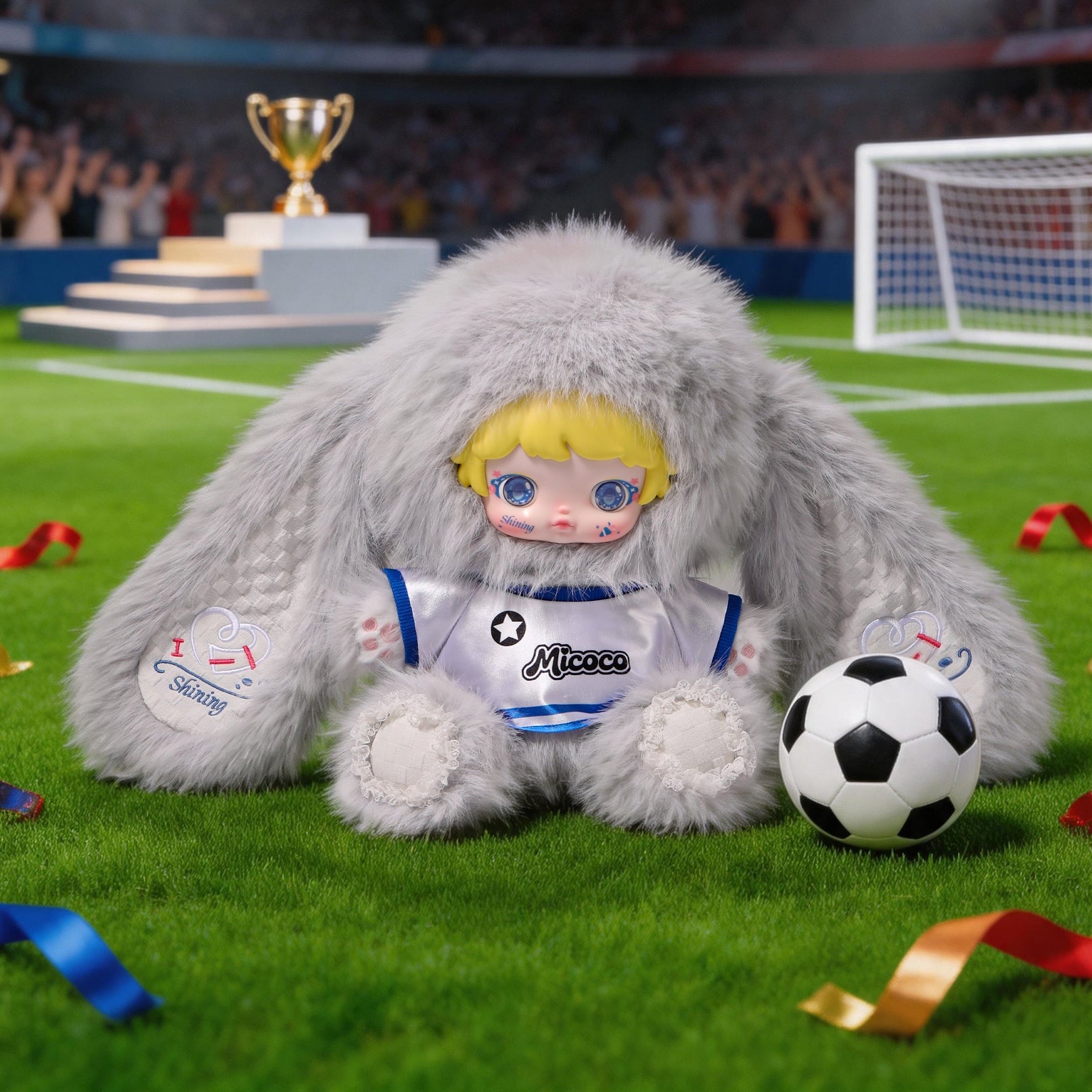 Micoco- 600 %Football Beauty Plush Blind Box