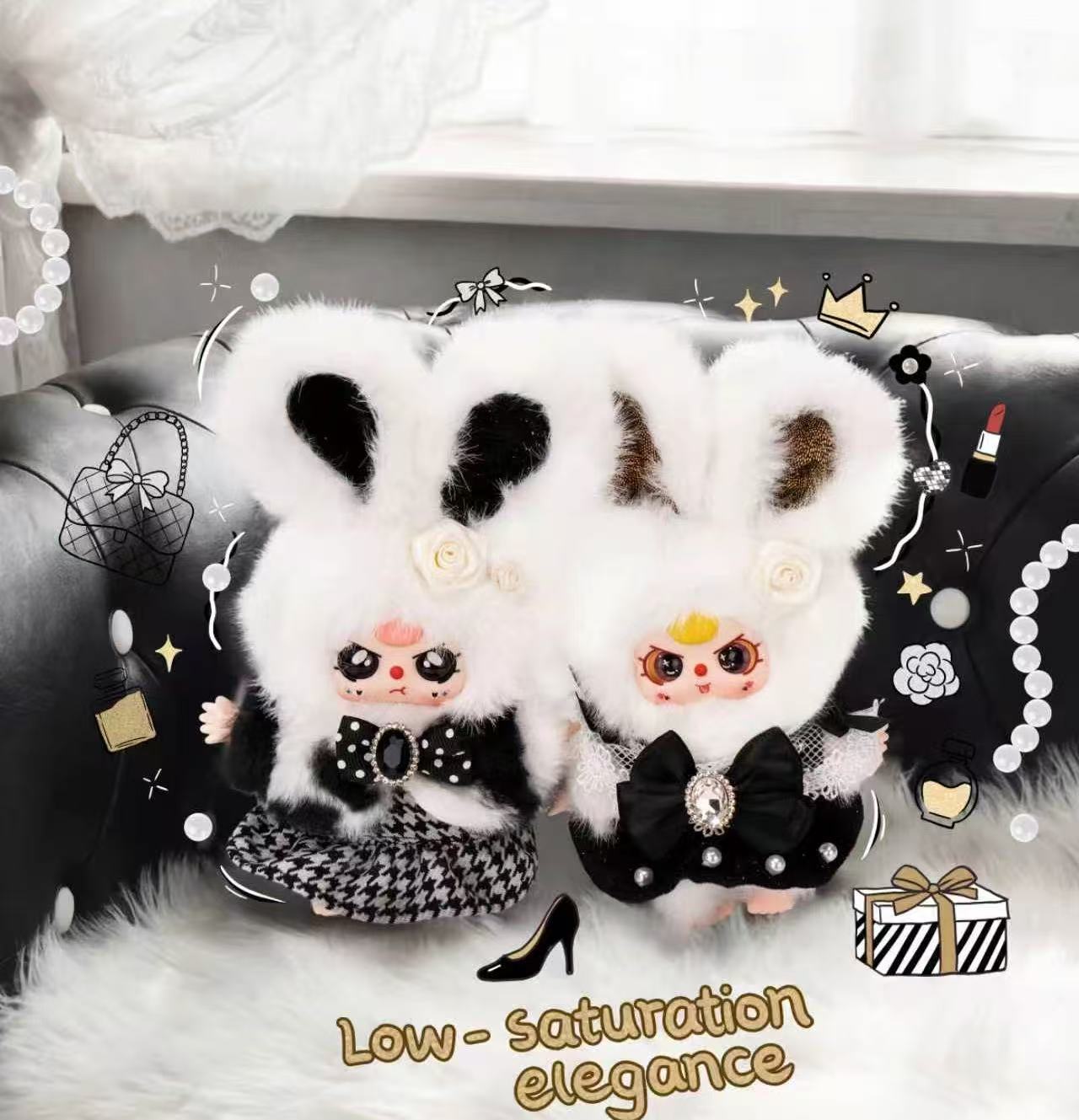 Baby Three Absolute Black \ White Series Plush Blind Box