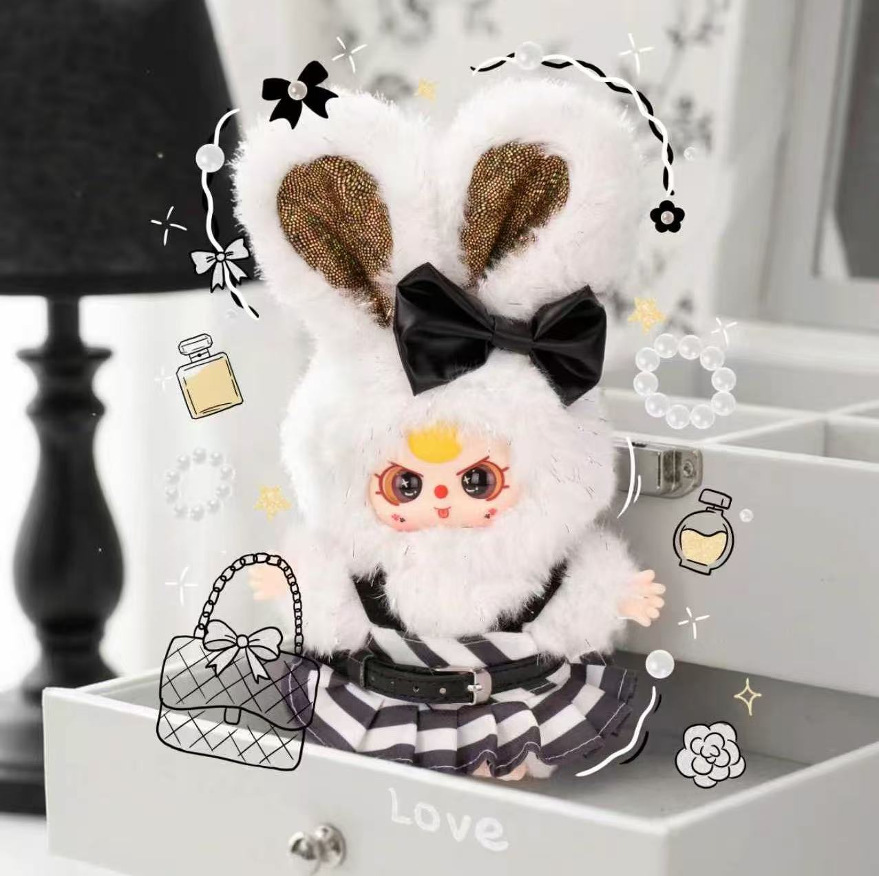 Baby Three Absolute Black \ White Series Plush Blind Box