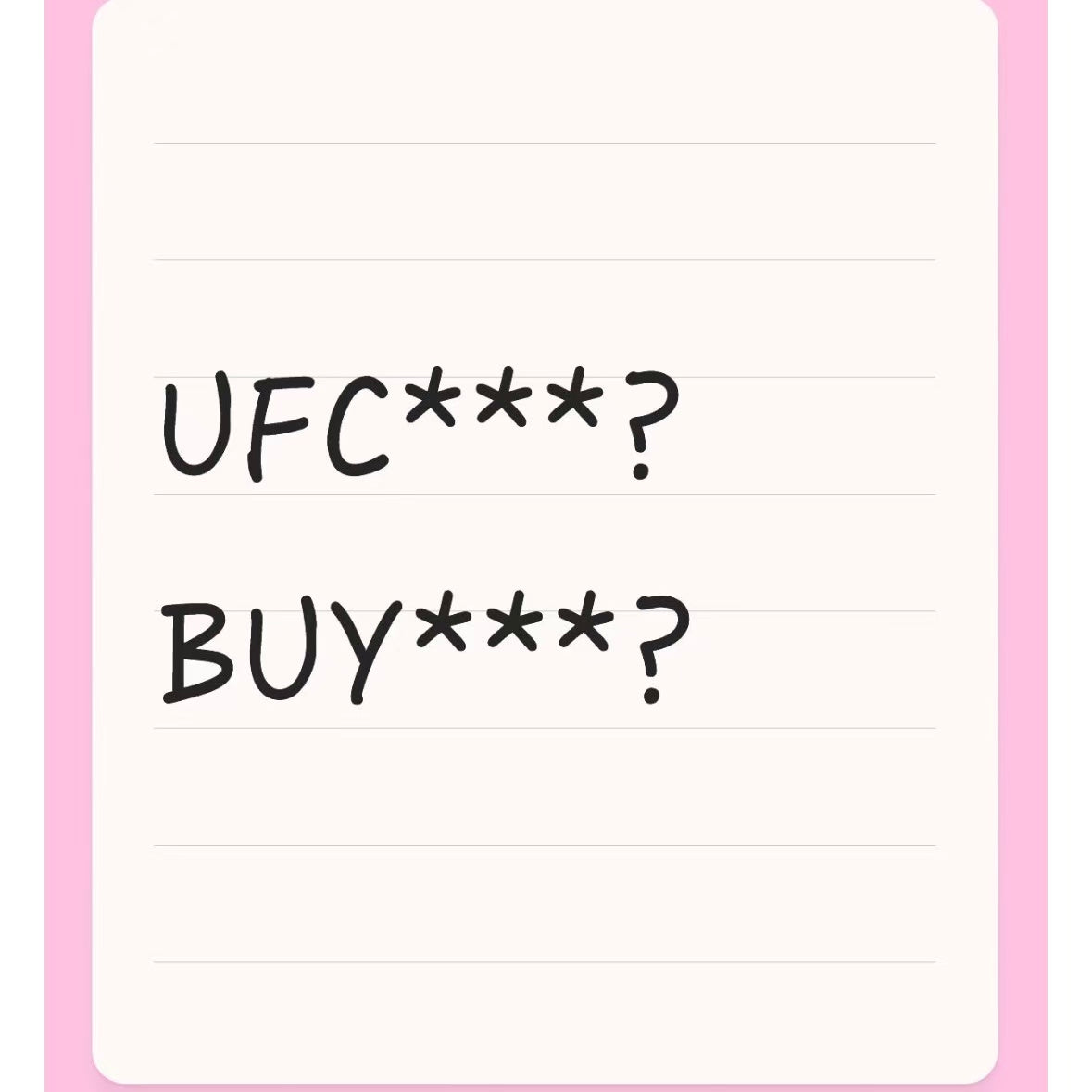 UFC ***  BUY ***