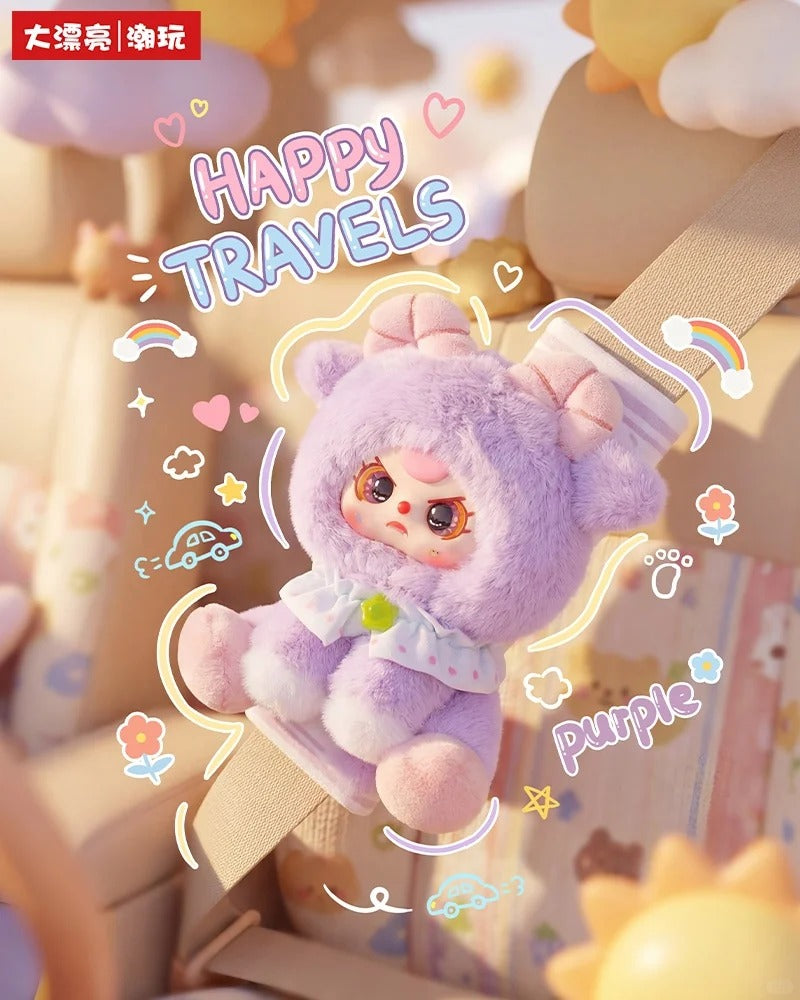 Baby Three - Darlym Car Seat Shoulder Pad Series Blind Box ,Bunny Plush Dolls, Soft Furry Collectibles, Backpack Or Clothing Decoration, Stuffed Animal