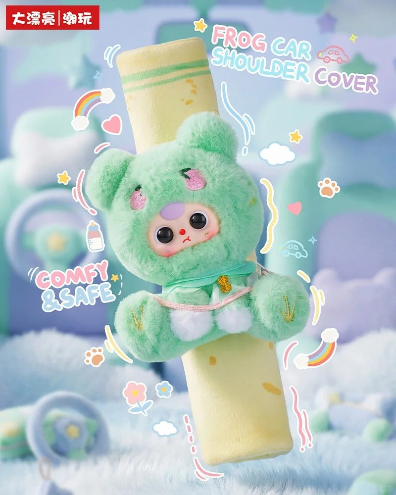 Baby Three - Darlym Car Seat Shoulder Pad Series Blind Box ,Bunny Plush Dolls, Soft Furry Collectibles, Backpack Or Clothing Decoration, Stuffed Animal