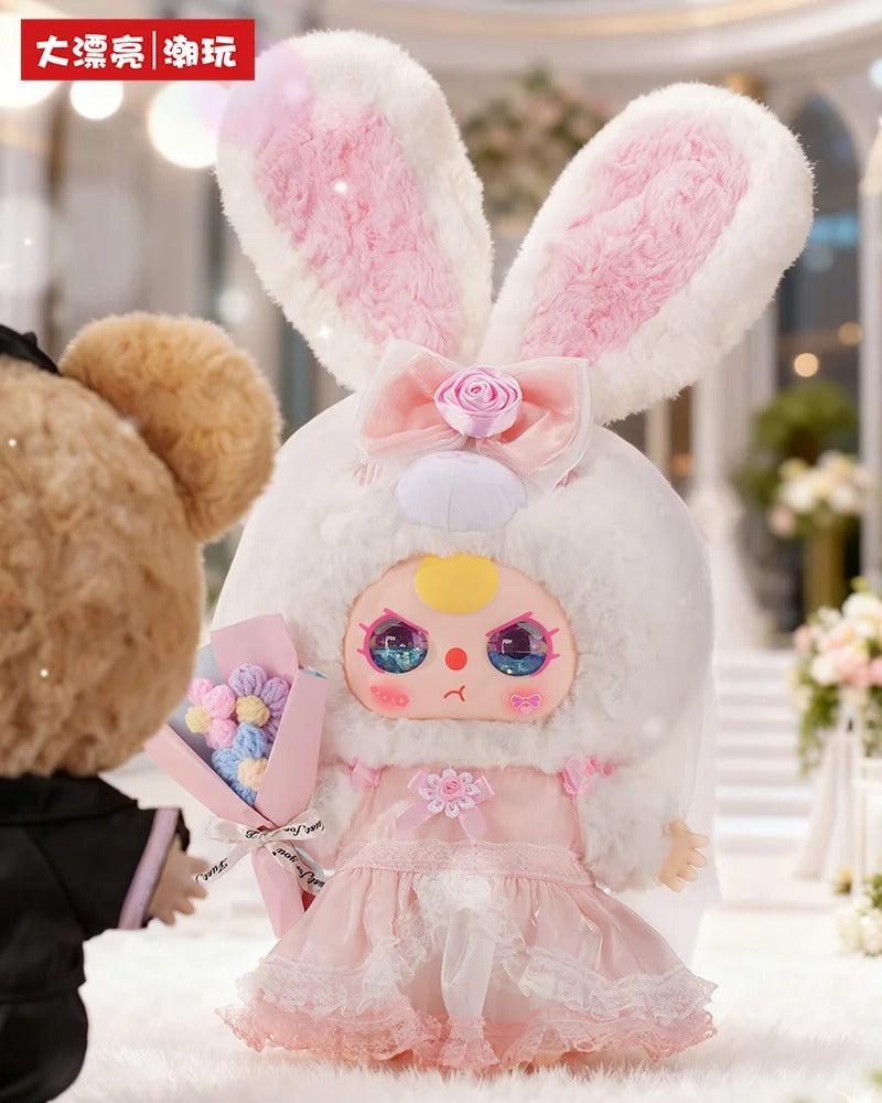 Baby three Lovely Wedding 400% Series Blind Box |KawaiiBunny Collectible | Town Theme Decor+Emotional Companion
