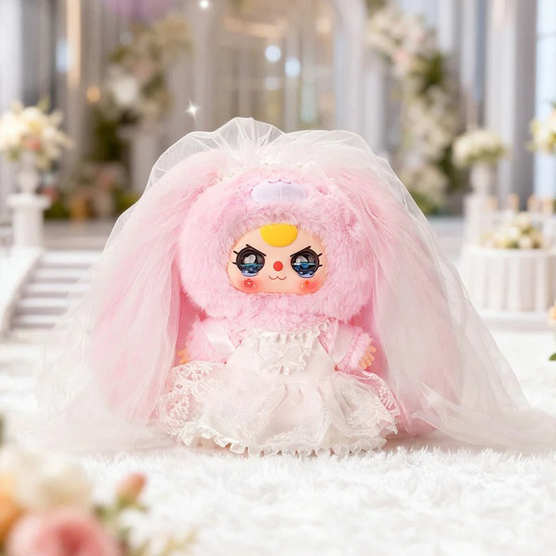 Baby three Lovely Wedding 400% Series Blind Box |KawaiiBunny Collectible | Town Theme Decor+Emotional Companion